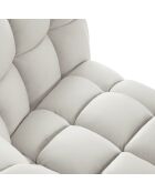 Canapé Velours Cedric 2 Places beige clair - 225x110x68 cm