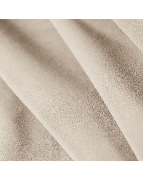 Canapé d'angle droit Velours Tendance 5 Places beige - 282x174x72 cm