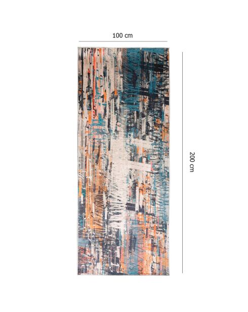 Tapis d'intérieur multicolore