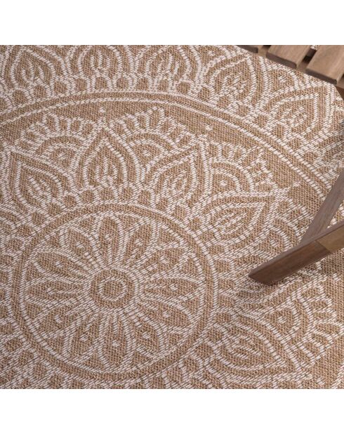 Tapis d'extérieur crème