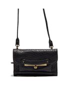 Portefeuille en Cuir d'Agneau Bubble Simone noir - 24x15x3 cm