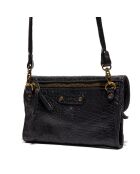 Portefeuille en Cuir d'Agneau Bubble Simone noir - 24x15x3 cm
