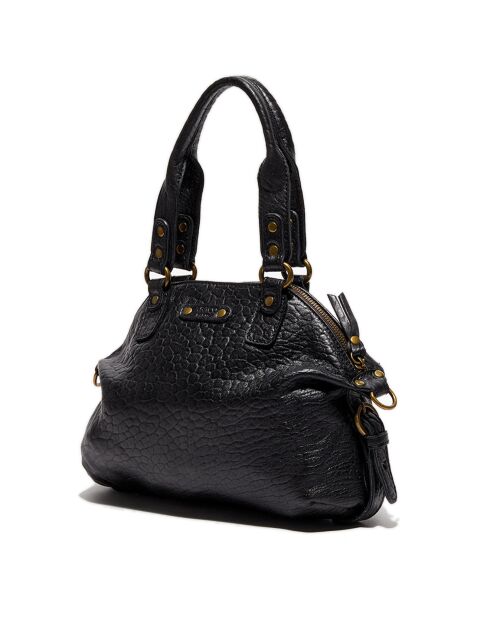Sac à main en Cuir d'Agneau Mini Odélia noir - 29x22x3 cm