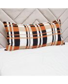 Housse de coussin en Lin & Coton Cork caramel - 55x110 cm