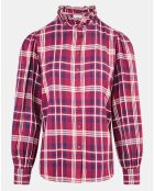 Chemise Tammy à carreaux rose