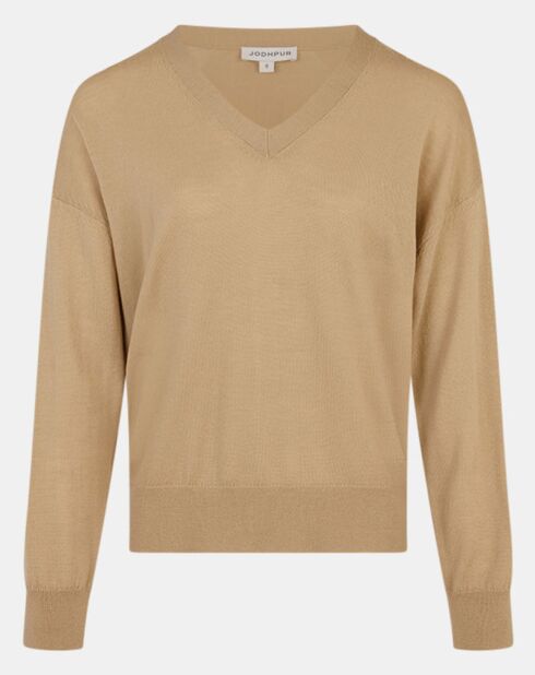 Pull en Laine Paco beige foncé