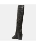 Bottes en Cuir talon détail rond noires - Talon 9 cm