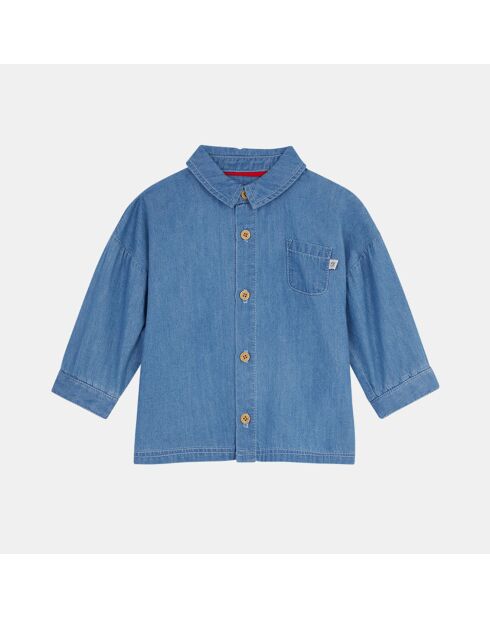 Chemise en denim Lilo bleue