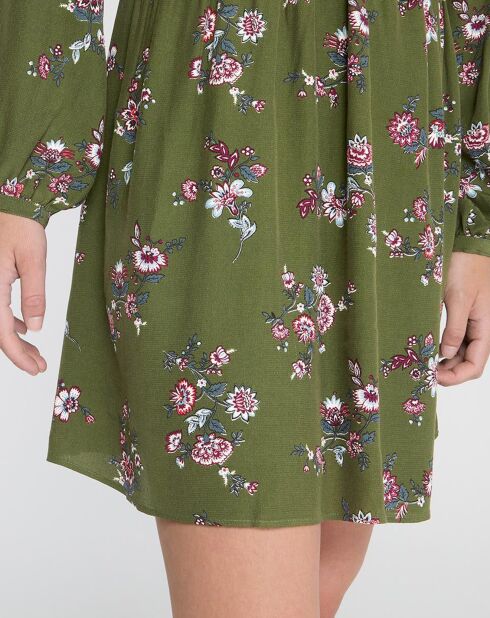 Robe Liliana imprimée verte