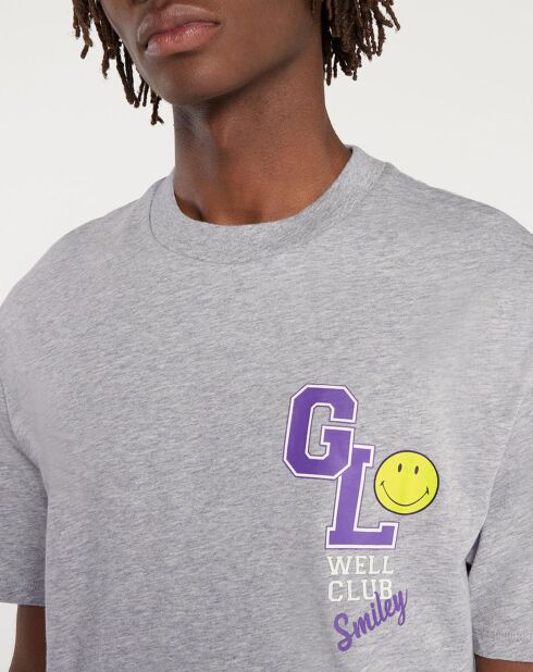 T-Shirt en Coton bio Bloose Smiley® gris chiné