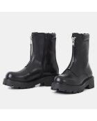 Boots en Cuir Cosmo noires - Talon 5 cm