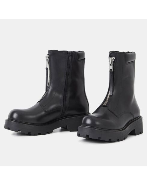 Boots en Cuir Cosmo noires - Talon 5 cm