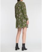 Robe Liliana imprimée verte