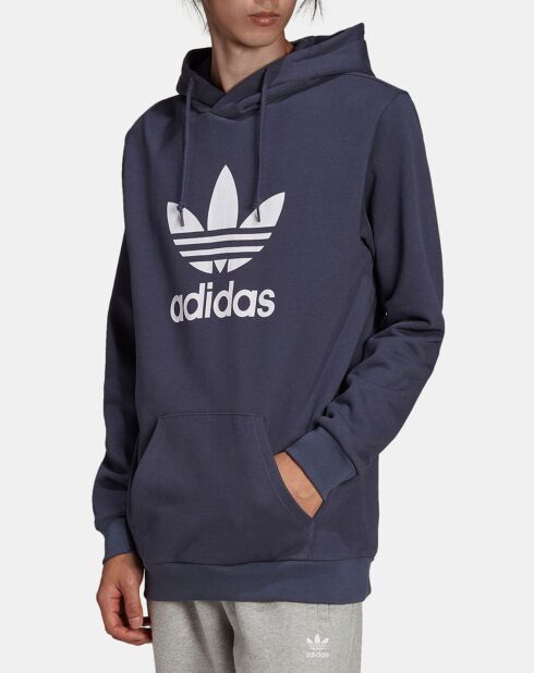 Sweat à capuche bleu marine