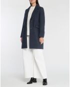 Manteau en Laine mélangée Brise bleu marine