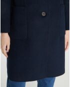 Manteau en Laine Pandora bleu marine