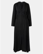 Robe mi-longue Melisse fluide fibres Ecovero® noire