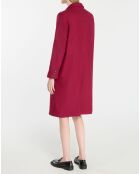 Manteau en Laine mélangée Balba rouge foncé