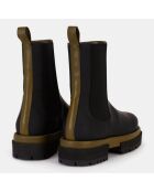Chelsea Boots en Velours de Cuir Augusta noires