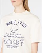 T-Shirt en Coton bio Smiley écru