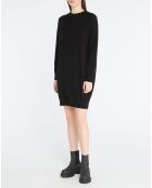 Robe en Coton organique col rond noire