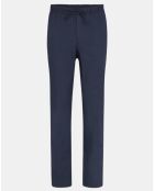 Pantalon chino en Toile de Coton bio Mujog bleu marine