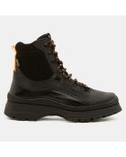 Boots en Cuir outdoor Konso noires