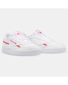 Baskets Club C 85 blanc/rose