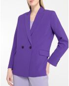 Veste blazer Rune double boutonnage violette