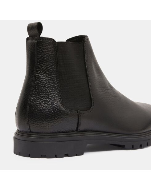 Chelsea boots semelle crantée noires