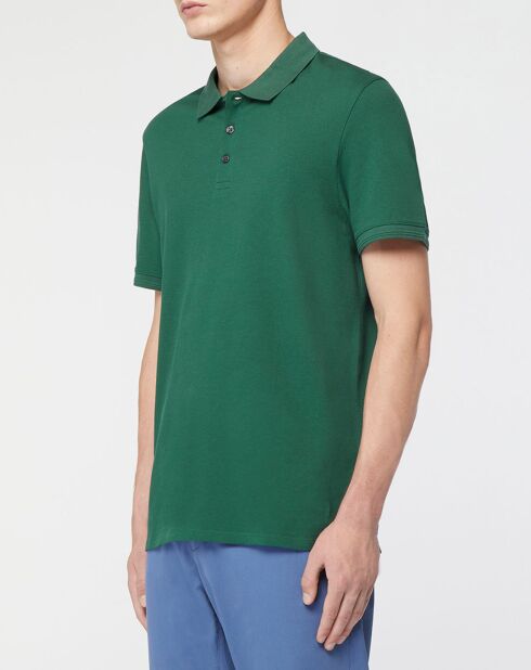 Polo droit en Coton bio Soloc vert émeraude