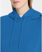 Sweat en Coton bio Raffut à capuche bleu