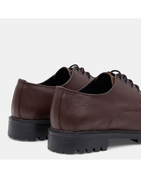 Derbies en Cuir Zena marron