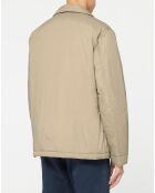 Blouson droit matelassé Maqflat paddée beige