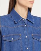 Chemise en denim de Coton bio Colorado bleu foncé