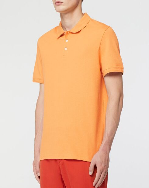 Polo droit en Coton bio Soloc orange