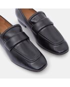 Mocassins en Cuir Souple Padded noirs