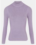 Pull en Maille stretch de fibres Ecovero® Bya lavande