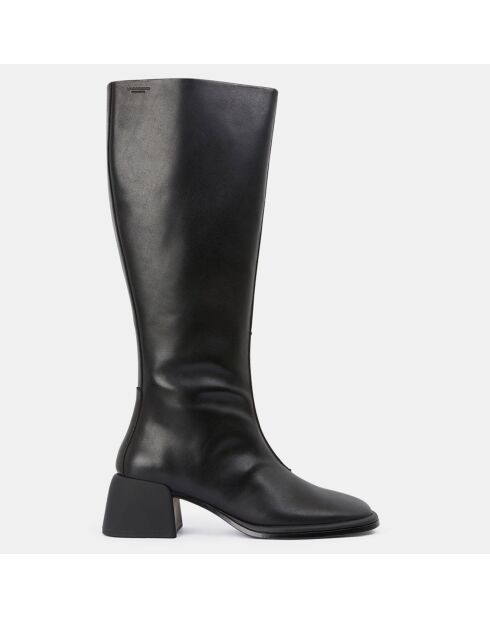 Bottes en Cuir noires - Talon 6 cm