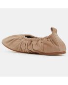 Ballerines en Cuir Souples beiges