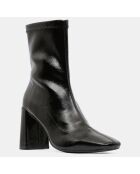 Bottines talon vernis noires - Talon 9 cm