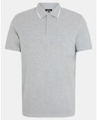 Polo slim en Coton bio Doslim gris chiné