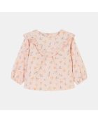 Blouse en coton Agarou imprimé rose/multicolore