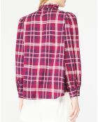 Chemise Tammy à carreaux rose