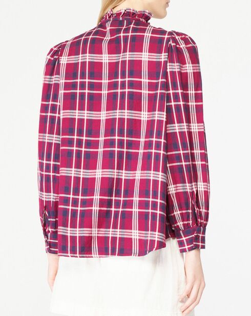 Chemise Tammy à carreaux rose