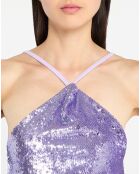 Robe en sequins Audrey violette