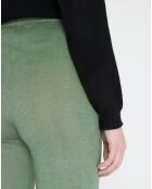 Pantalon 100% Cachemire vert