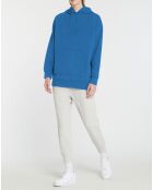 Sweat en Coton bio Raffut à capuche bleu