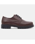 Derbies en Cuir Zena marron