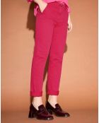 Pantalon chino Cyrilp rose foncé